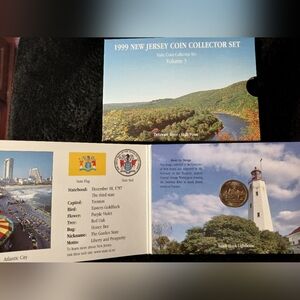 1999 New Jersey Uncirculated Quarter Collector Set with Illustrated Folder
